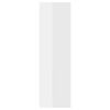 vidaXL Rafturi de perete, 2 buc., alb extralucios, 50x15x50 cm, PAL