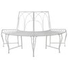 vidaXL Bancă cu arbori 4-Număr de locuri 160 x 80 x 89 cm Oțel