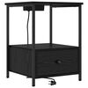vidaXL Dulap de noapte Stejar Negru 42 x 41 x 56 cm Lemn prelucrat