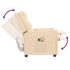 vidaXL Fotoliu de masaj electric rabatabil, crem, textil
