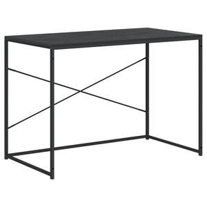 vidaXL Birou de computer, negru, 110x60x70 cm, lemn prelucrat