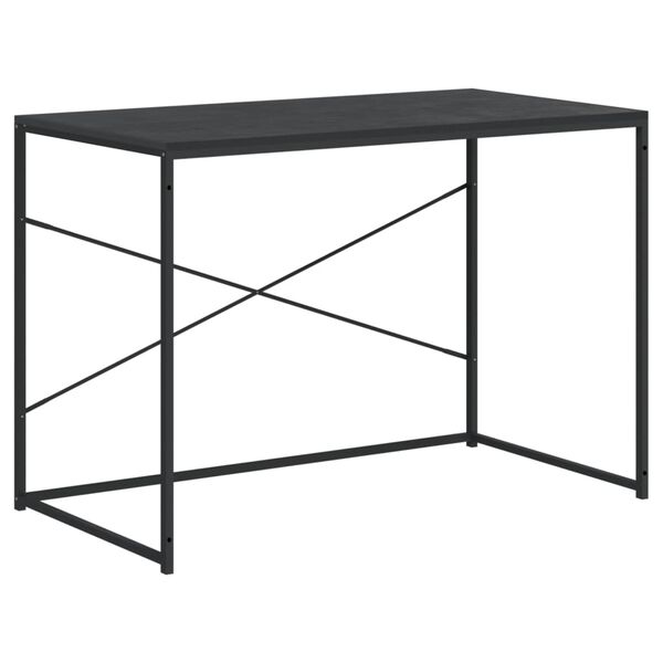 vidaXL Birou de computer, negru, 110x60x70 cm, lemn prelucrat