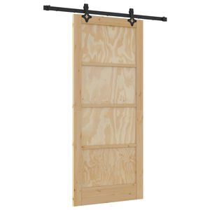 vidaXL Ușă glisantă ORKDAL 86 x 198,5 cm Lemn masiv de pin natural