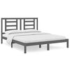 vidaXL Cadru de pat, gri, 160x200 cm, lemn masiv de pin