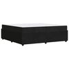 vidaXL Cadru de pat cu saltea Negru 200 x 200 cm țesătură