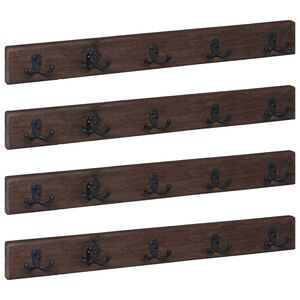 vidaXL Umeraș Maro 60 x 7 x 8 cm Lemn recuperat masiv