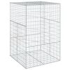 vidaXL Coș gabion cu capac, 100x100x150 cm, fier galvanizat