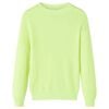 vidaXL Pulover pentru copii tricotat, galben neon, 116