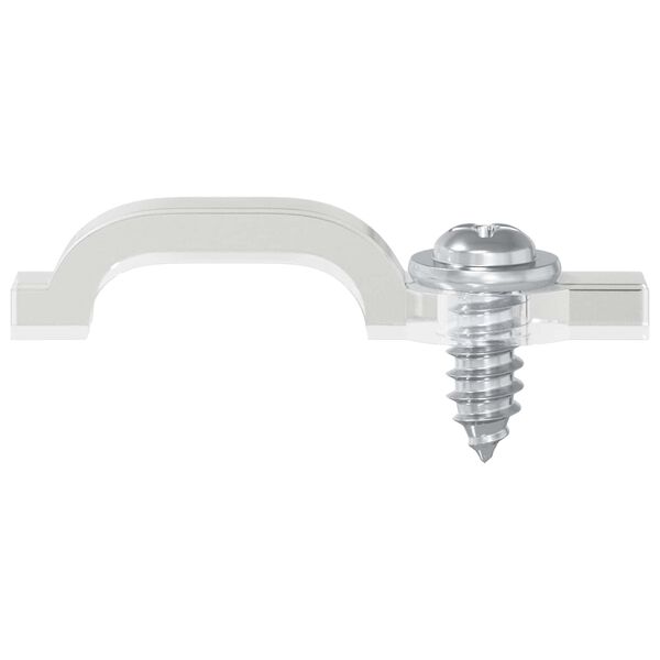 vidaXL Clipuri LED pentru Strip 12 pcs Transparent 23,8 x 7,3 x 4,3 mm