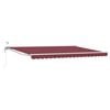 vidaXL Cort electric retractabil Bordo și Alb 4 &times; 3 m
