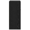 vidaXL Dulap de Baie cu ușă Stejar Negru 60 x 33 x 80 cm Lemn compozit