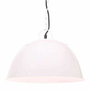 vidaXL Lustră industrială vintage, 25 W, alb, rotund, 41 cm E27