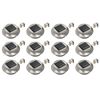 vidaXL Lămpi solare de exterior LED, 12 buc., alb, 12 cm, rotund