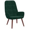 vidaXL Scaun de relaxare, verde &icirc;nchis, catifea