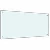 vidaXL Spate de bucătărie 2 pcs Alb 100 x 50 cm sticlă securizată