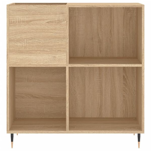 vidaXL Dulap pentru discuri stejar sonoma 84,5x38x89 cm lemn compozit