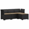 vidaXL Sofa de Grădină 4-Locuri cu Perne Aspect Ratan PP Antracit