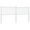 vidaXL Tăblie de pat de schimb metalică, alb, 180 cm