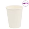 vidaXL Cești de cafea din h&acirc;rtie 1000 buc 8oz 200ml alb
