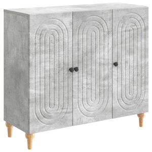 vidaXL Bufet Gri Beton 89 x 34,5 x 80 cm Lemn prelucrat