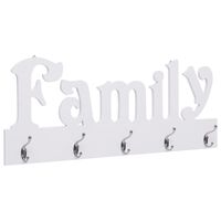 vidaXL Cuier de perete FAMILY, 74 x 29,5 cm