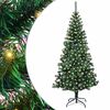 vidaXL Pom de Crăciun artificial pre-iluminat cu 300 LED Verde 210 cm