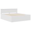 vidaXL Cadru de pat cu headboard Alb 180 x 200 cm Lemn compozit