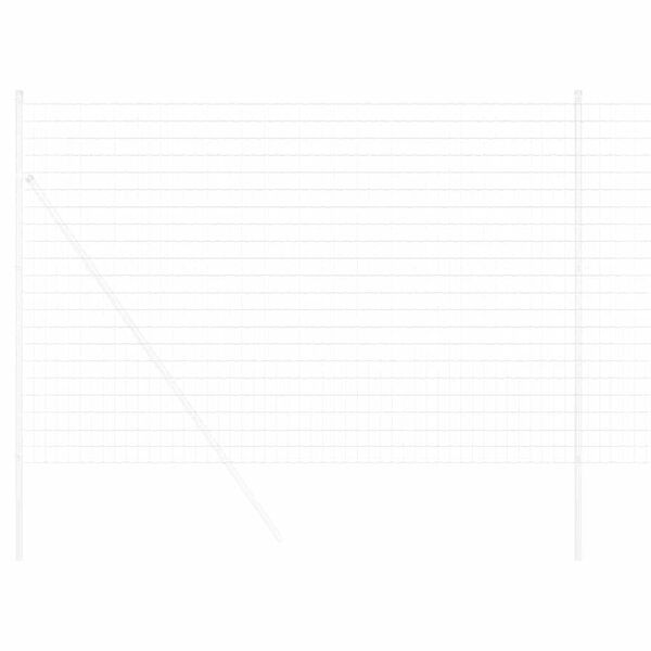 vidaXL Gard Euro Argintiu 1.6 x 10 m Metal zincat prin imersie la cald