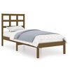 vidaXL Cadru de pat single, maro miere, 90x190 cm, lemn masiv