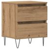 vidaXL Dulap de noapte stejar artizanal 40 x 35 x 50 cm Lemn prelucrat
