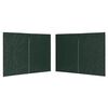 vidaXL Perete lateral cort petrecere, 2 buc., verde, PE, cu fermoar