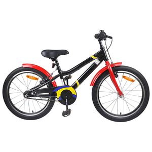 vidaXL Bicicletă pentru Copii 24 Inci pentru 8-12 ani Negru Roșu