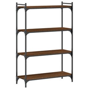 vidaXL Bibliotecă 4 niveluri, stejar maro 80x30x120 cm, lemn prelucrat