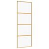 vidaXL Ușă glisantă auriu 76x205 cm sticlă ESG transparentă/aluminiu