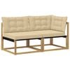 vidaXL Set de canapele de exterior Lemn Solid de Acacia Alb