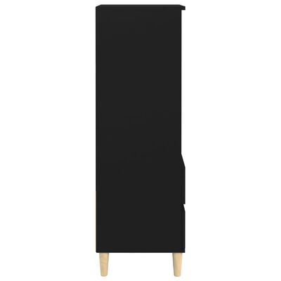vidaXL Dulap înalt, negru, 40x36x110 cm, lemn compozit