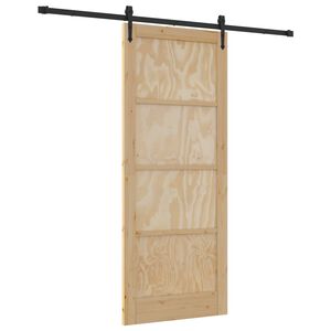 vidaXL Ușă glisantă ORKDAL 86 x 211 cm Lemn masiv de pin natural