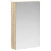vidaXL Dulap cu oglindă pentru baie Stejar Sonoma 30 x 10,5 x 50 cm