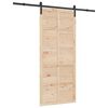 vidaXL Ușă glisantă natural 100 x 208 cm Lemn masiv de pin