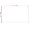 vidaXL Panou antistropi de bucătărie, culoare lapte, 80x50 cm, sticlă securizată
