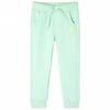 vidaXL Pantaloni de trening pentru copii, verde aprins, 104