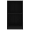 vidaXL Bibliotecă, negru, 40x24x75 cm, lemn prelucrat