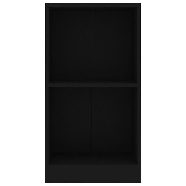 vidaXL Bibliotecă, negru, 40x24x75 cm, lemn prelucrat