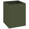 vidaXL Vază pentru Grădină Verde măsliniu 32 x 32 x 40 cm