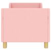 vidaXL Cadru de pat pentru copii cu spătar Roz 70 x 140 cm