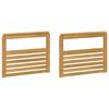 vidaXL Modul cotiere 2 pcs Alb 79 x 6 x 61 cm Lemn Solid de Acacia