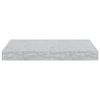 vidaXL Rafturi de perete suspendate 4 buc. gri beton 40x23x3,8 cm MDF