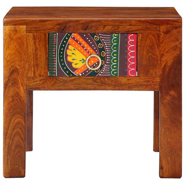 vidaXL Noptiera 2 buc 40x40x36 cm lemn masiv de salcam