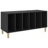 vidaXL Comodă discuri, negru, 100x38x48 cm, lemn prelucrat