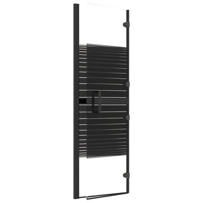 vidaXL Cabină de duș pliabilă, negru, 100x140 cm, ESG